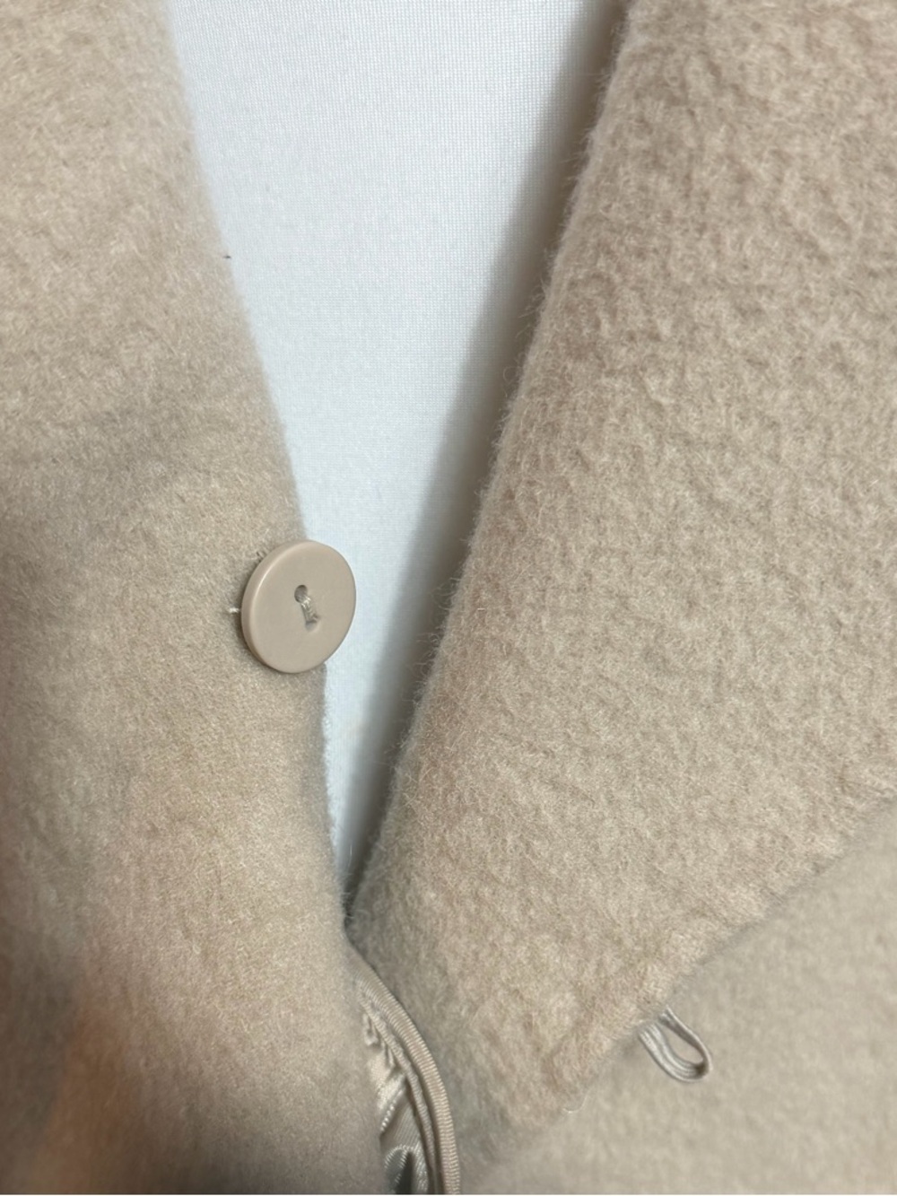 J. Jill Beige Wool Angora Blend Cardigan Jacket Belted Beige Large - Picture 5 of 8
